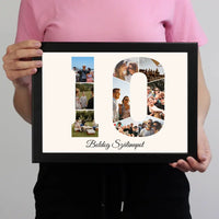 Tizes szülinapi montázs falikép