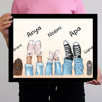 Tornacipős falikép