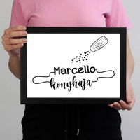 Konyhai falikép névvel