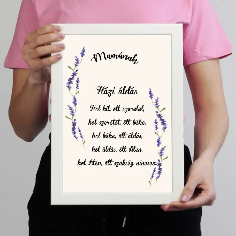 Háziáldás falikép