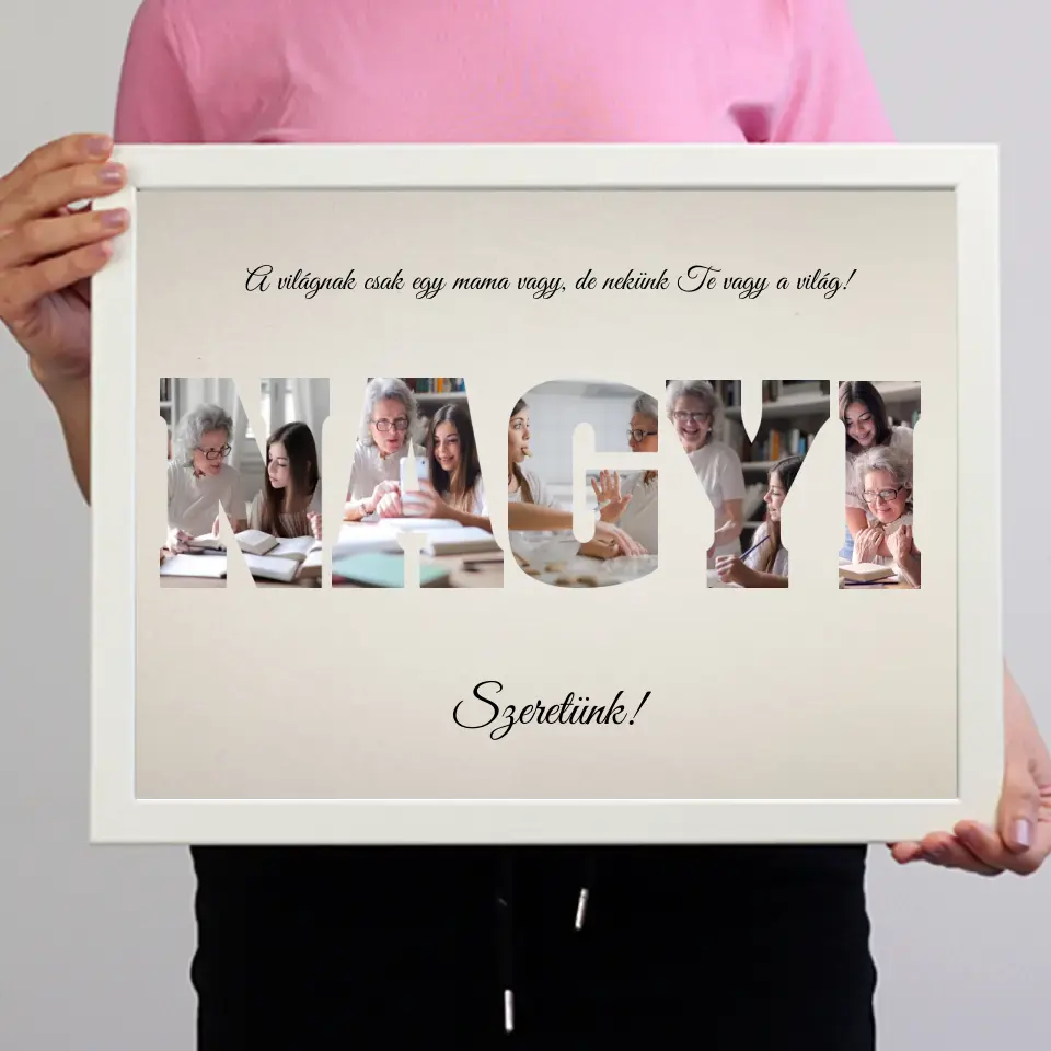 Nagyi feliratos falikép