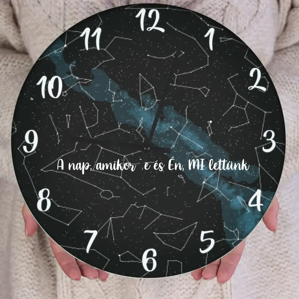 Csillagtérképes egyedi óra
