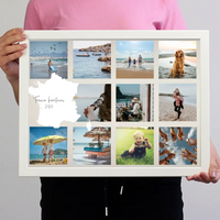 11 képes montázs falikép Franciaország térképpel