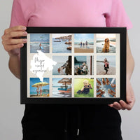 11 képes montázs falikép Montenegro térképpel