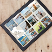 11 képes montázs falikép Olaszország térképpel