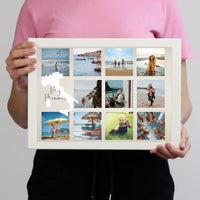 11 képes montázs falikép Olaszország térképpel