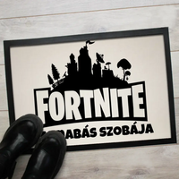 Fortnite lábtörlő egyedi névvel