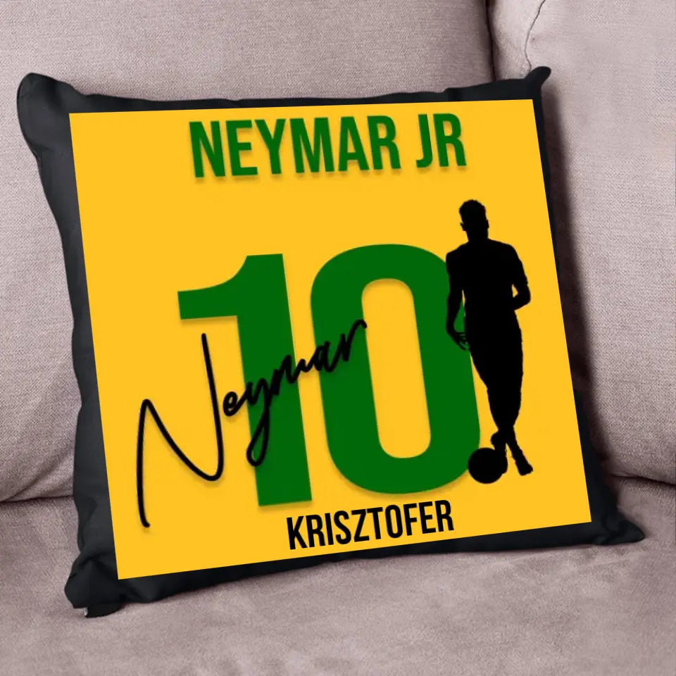 Neymar mezes párna aláírással