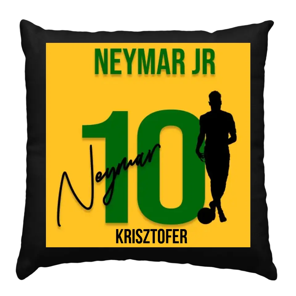 Neymar mezes párna aláírással