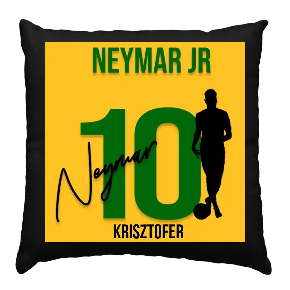 Neymar mezes párna aláírással  