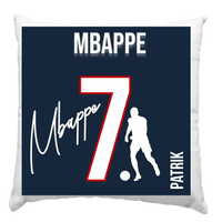 Mbappe mezes párna aláírással 