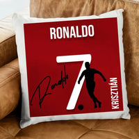 Ronaldo mezes párna aláírással 