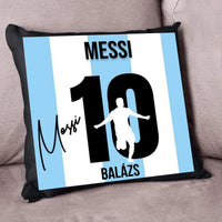 Messi mezes párna aláírással