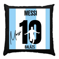 Messi mezes párna aláírással
