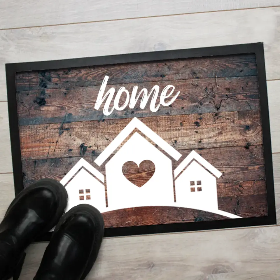 Home feliratos egyedi lábtörlő
