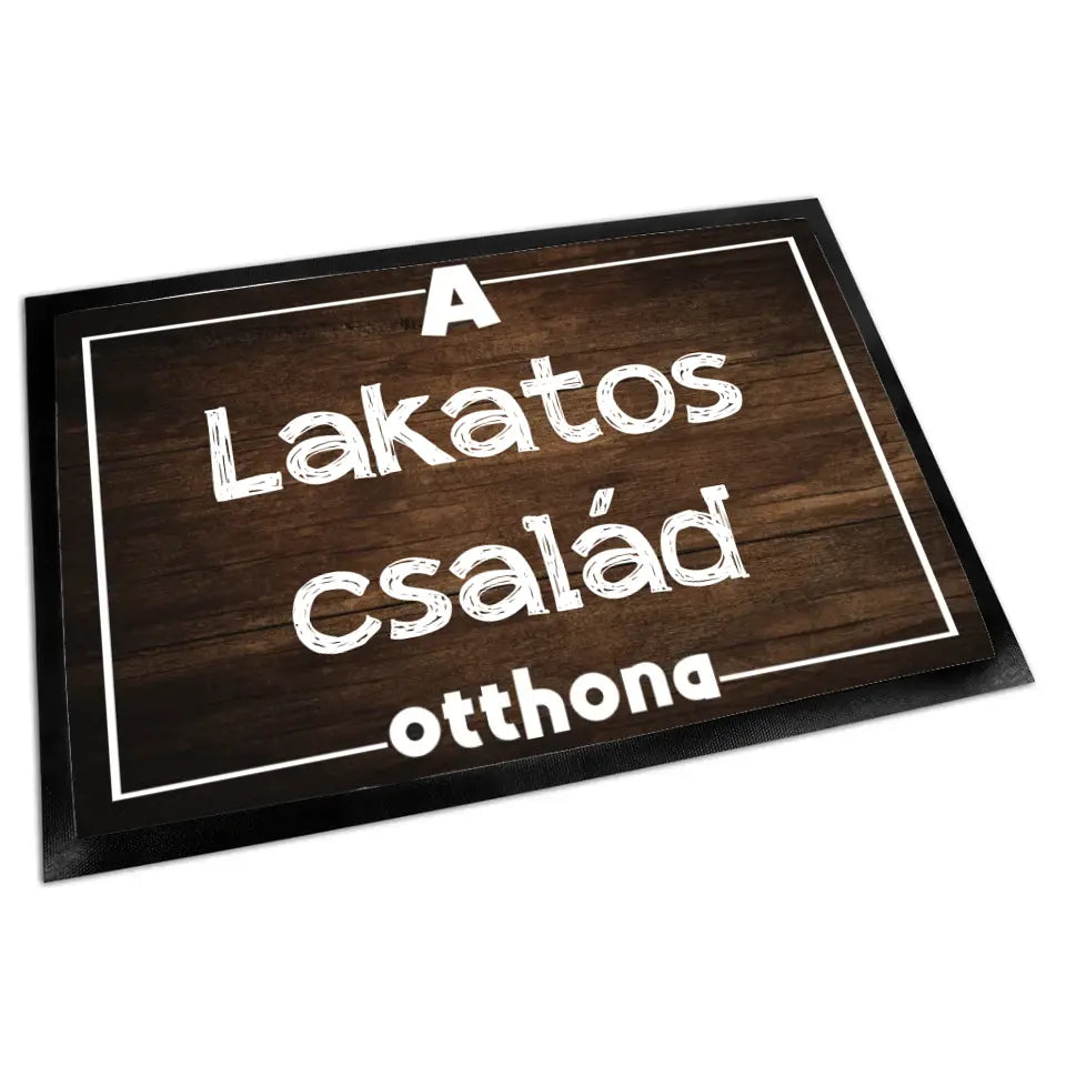 Egyedi családneves lábtörlő