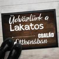 Üdvözlünk lábtörlő