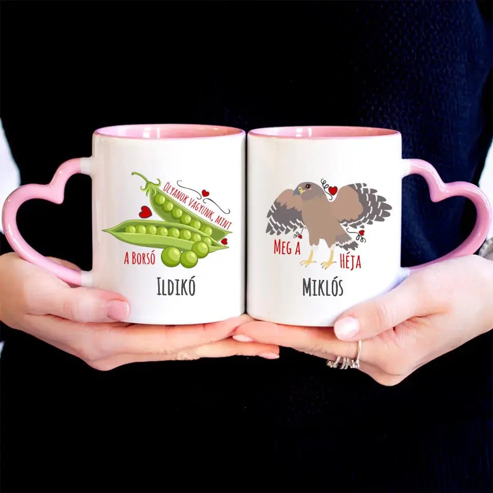  Borsó meg a héja vicces Valentin napi bögre