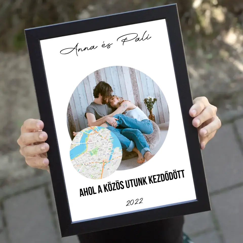 A közös utunk falikép térképpel