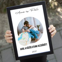 A közös utunk falikép térképpel