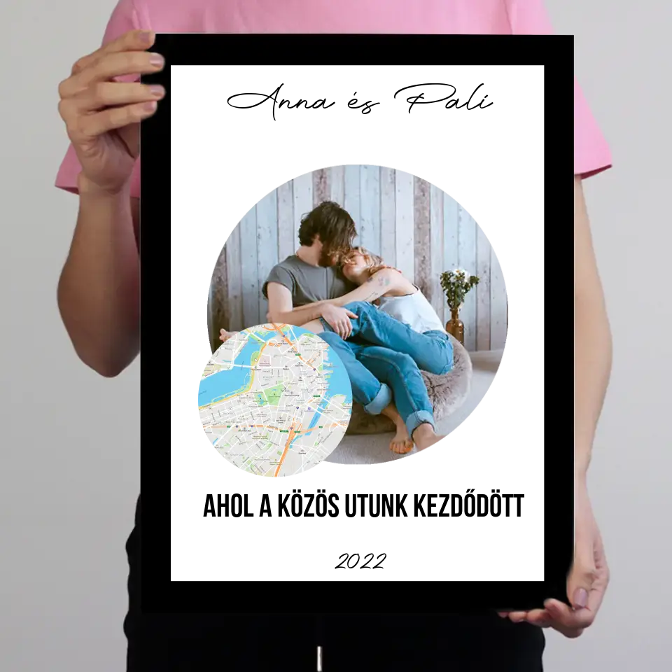 A közös utunk falikép térképpel