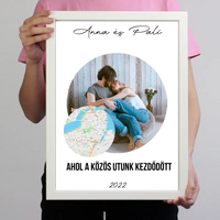 A közös utunk falikép térképpel