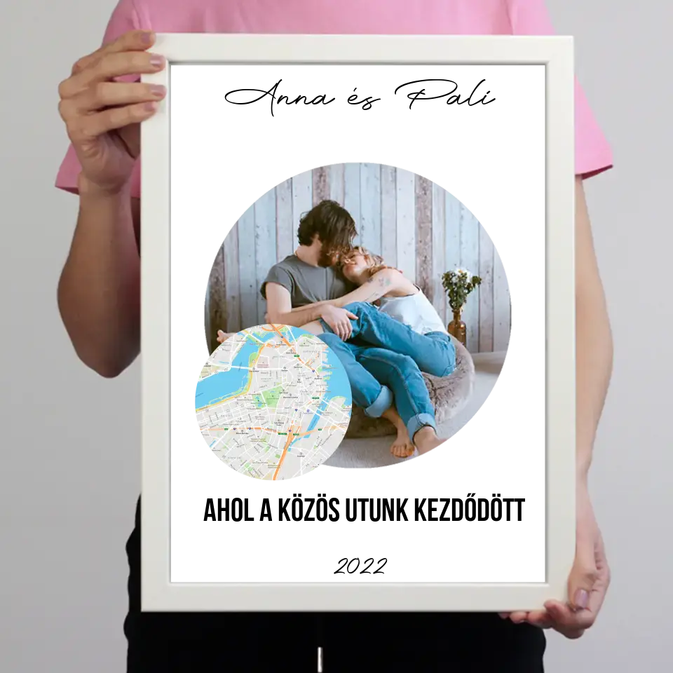 A közös utunk falikép térképpel