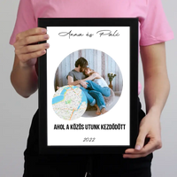 A közös utunk falikép térképpel