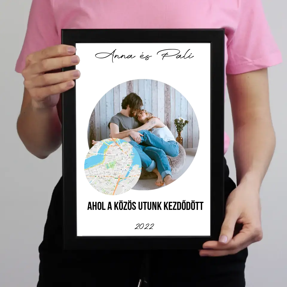 A közös utunk falikép térképpel