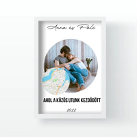 A közös utunk falikép térképpel