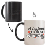 A legjobb focista anyuka bögre, egyedi névvel