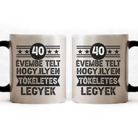 40 évembe telt személyre szabható ajándék bögre születésnapra 40-eseknek