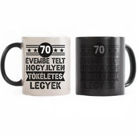70 évembe telt személyre szabható ajándék bögre születésnapra 70-eseknek