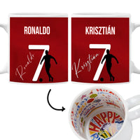  Ronaldo bögre szerkeszthető feliratokkal