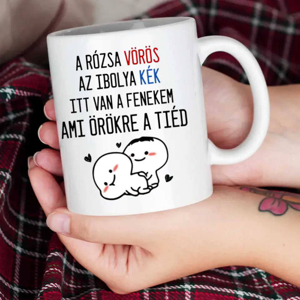  Választható vicces feliratos bögre fényképpel pároknak