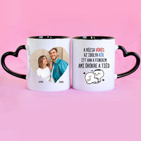  Választható vicces feliratos bögre fényképpel pároknak