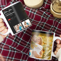 Netflix stílusú bögre pároknak egyedi fényképpel