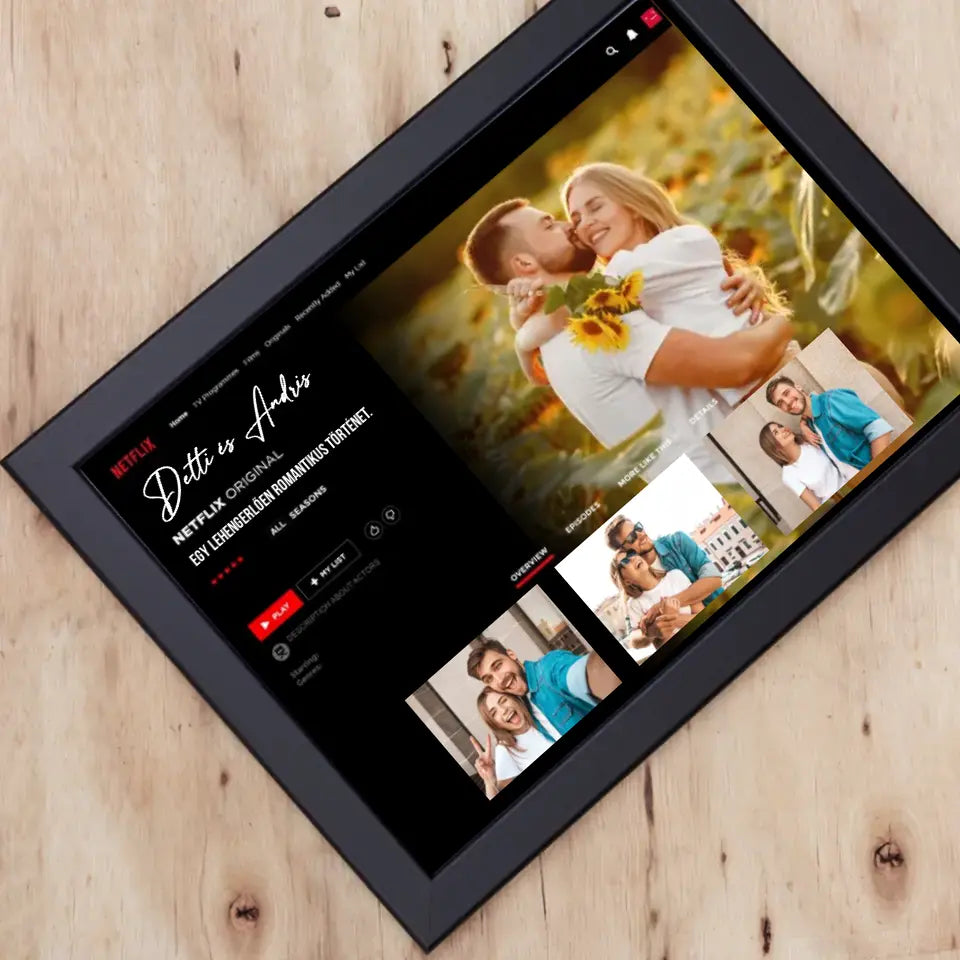 Netflix stílusú Valentin napi falikép pároknak