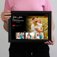 Netflix stílusú Valentin napi falikép pároknak