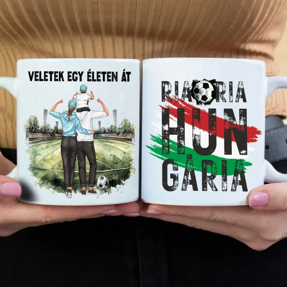 Szerkeszthető karakteres EB 2024 bögre