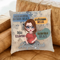 Egyedi cuki karakteres Anya leszek telinyomatos FullPrint párna