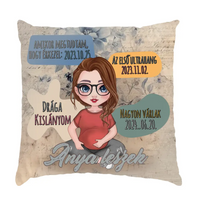Egyedi cuki karakteres Anya leszek telinyomatos FullPrint párna