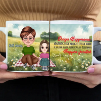 Drága Nagymama cuki karakteres egyedi anyák napi ajándék bögre nagymamáknak