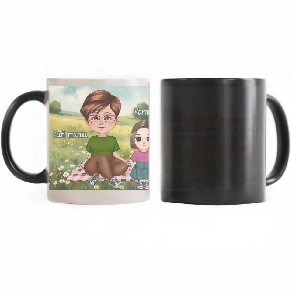 Drága Nagymama cuki karakteres egyedi anyák napi ajándék bögre nagymamáknak