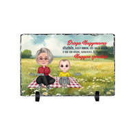 Drága Nagymama cuki karakteres egyedi anyák napi ajándék gránitlap nagymamáknak