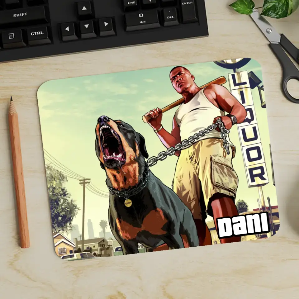 GTA egérpad egyedi névvel