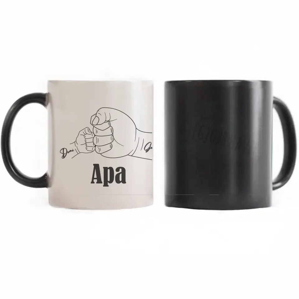 Szerkeszthető egyedi neves ajándék bögre Apáknak