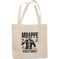 Személyre szabható ajándék focis vászontáska - Mbappe