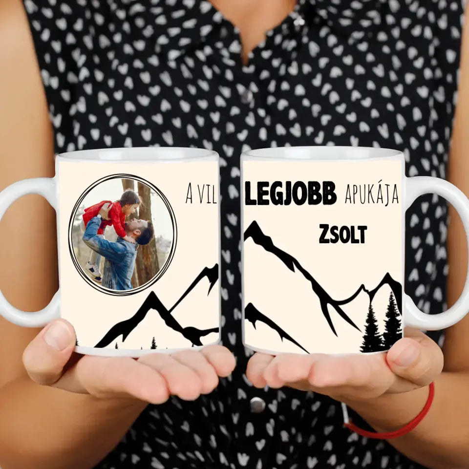 Egyedi képes bögre a világ legjobb Apukájának