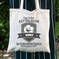 Egyedi neves Bayern München focis vászontáska